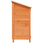 vidaXL Záhradný prístrešok so strechou Hnedá 106 x 56 x 113,5 cm – Obrázok 6