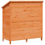 vidaXL Záhradný prístrešok so strechou Hnedá 106 x 56 x 113,5 cm – Obrázok 7