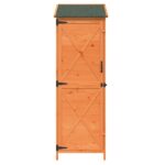 vidaXL Záhradný prístrešok so strechou Hnedá 59,5 x 56 x 176,5 cm – Obrázok 5