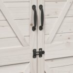 vidaXL Záhradný prístrešok so strechou Biela 106 x 56 x 176,5 cm – Obrázok 9