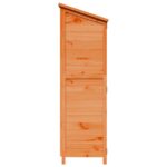 vidaXL Záhradný prístrešok so strechou Hnedá 106 x 56 x 176,5 cm – Obrázok 6