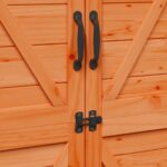 vidaXL Záhradný prístrešok so strechou Hnedá 106 x 56 x 176,5 cm – Obrázok 9