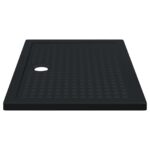 vidaXL Sprchová základná vanička s bodkami Čierny 120 x 80 x 4 cm ABS – Obrázok 4