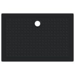 vidaXL Sprchová základná vanička s bodkami Čierny 120 x 80 x 4 cm ABS – Obrázok 5