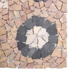 vidaXL Mosaikové dlaždice s kvetinovým vzorom Viacfarebný 120 x 120 cm – Obrázok 8