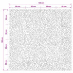 vidaXL Mosaikové dlaždice s kvetinovým vzorom Viacfarebný 120 x 120 cm – Obrázok 9
