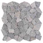 vidaXL Mozaikové dlaždice Svetlosivá 30 x 30 cm Mramor – Obrázok 4