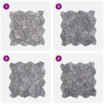 vidaXL Mozaikové dlaždice Svetlosivá 30 x 30 cm Mramor – Obrázok 9