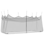vidaXL Záhradná moskytiéra 156 sieť Čierna 3 x 6 x 2,5 m Polyester – Obrázok 2