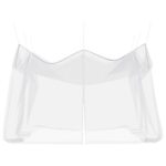 vidaXL Záhradná moskytiéra 156 sieť Biela 4 x 4 x 2,5 m Polyester – Obrázok 4
