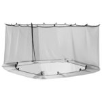 vidaXL Moskytiéra na altánok 220 mesh Čierna 4 x 3 x 2 cm Polyester – Obrázok 6