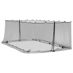 vidaXL Moskytiéra na altánok 220 mesh Čierna 6 x 3 x 2 m Polyester – Obrázok 2