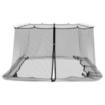 vidaXL Moskytiéra na altánok 220 mesh Čierna 6 x 3 x 2 m Polyester – Obrázok 4
