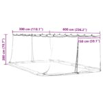vidaXL Moskytiéra na altánok 220 mesh Čierna 6 x 3 x 2 m Polyester – Obrázok 9