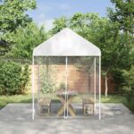 vidaXL Moskytiéra na altánok 220 mesh Biela 2 x 2 x 2 m Polyester