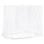vidaXL Moskytiéra na altánok 220 mesh Biela 2 x 2 x 2 m Polyester – Obrázok 2