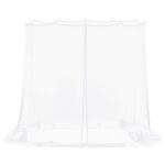 vidaXL Moskytiéra na altánok 220 mesh Biela 2 x 2 x 2 m Polyester – Obrázok 4