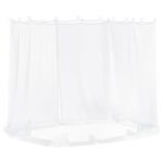 vidaXL Moskytiéra na altánok 220 mesh Biela 2 x 2 x 2 m Polyester – Obrázok 6