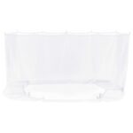 vidaXL Moskytiéra na altánok 220 mesh Biela 3,6 x 3,6 x 2 cm Polyester – Obrázok 5