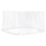 vidaXL Moskytiéra na altánok 220 mesh Biela 4,5 x 3 x 2 m Polyester – Obrázok 6