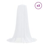 vidaXL Sieť proti komárom na posteľ 3 pcs 156 mesh Biela ⌀56 x 220 cm – Obrázok 3