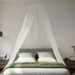 vidaXL Sieť proti komárom na posteľ 3 pcs 156 mesh Biela ⌀56 x 220 cm – Obrázok 4