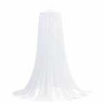 vidaXL Sieť proti komárom na posteľ 3 pcs 156 mesh Biela ⌀56 x 220 cm – Obrázok 2