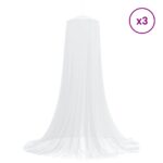 vidaXL Sieť proti komárom na posteľ 3 pcs 156 mesh Biela ⌀56 x 220 cm – Obrázok 3