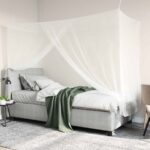 vidaXL Sieť proti komárom na posteľ 156 sieť 3 pcs Biela Polyester – Obrázok 4