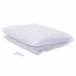 vidaXL Sieť proti komárom na posteľ 156 sieť 3 pcs Biela Polyester – Obrázok 5