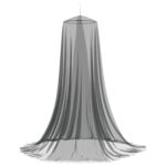 vidaXL Sieť proti komárom na posteľ 156 mesh Čierna ⌀56 x 220 cm – Obrázok 5