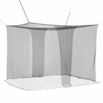vidaXL Sieť proti komárom na posteľ 156 sieť Čierna 220 x 150 x 180 cm – Obrázok 2