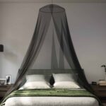 vidaXL Sieť proti komárom na posteľ 3 pcs 156 mesh Čierna ⌀56 x 220 cm – Obrázok 4