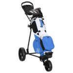 vidaXL Golfový vozík Čierna 95 x 60 x 130 cm Železo – Obrázok 2