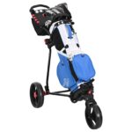 vidaXL Golfový vozík Čierna 110 x 60 x 132 cm Železo – Obrázok 2