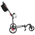 vidaXL Golfový vozík Čierna 110 x 60 x 132 cm Železo – Obrázok 4