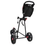 vidaXL Golfový vozík Čierna 110 x 60 x 132 cm Železo – Obrázok 5