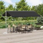 vidaXL Voľne stojaca markíza 4 × 3 m Polyester Antracitová