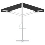 vidaXL Voľne stojaca markíza Antracitová 6 x 3 m Polyester – Obrázok 5