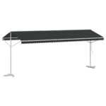 vidaXL Voľne stojaca markíza Antracitová 6 x 3 m Polyester – Obrázok 6