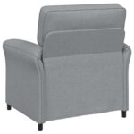 vidaXL Pohovka 100% polyester, kovový rám, MDF, Preglejka – Obrázok 5