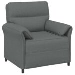 vidaXL Pohovka 100% polyester, kovový rám, MDF, Preglejka – Obrázok 2