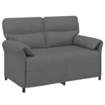 vidaXL Pohovka 100% polyester, kovový rám, MDF, Preglejka – Obrázok 2
