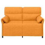 vidaXL Pohovka 100% polyester, kovový rám, MDF, Preglejka – Obrázok 3