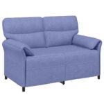 vidaXL Pohovka 100% polyester, kovový rám, MDF, Preglejka – Obrázok 2