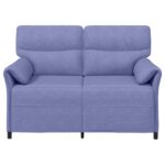 vidaXL Pohovka 100% polyester, kovový rám, MDF, Preglejka – Obrázok 3