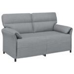 vidaXL Pohovka 100% polyester, kovový rám, MDF, Preglejka – Obrázok 2