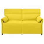 vidaXL Pohovka 100% polyester, kovový rám, MDF, Preglejka – Obrázok 3