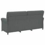 vidaXL Pohovka 100% polyester, kovový rám, MDF, Preglejka – Obrázok 5