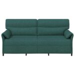 vidaXL Pohovka 100% polyester, kovový rám, MDF, Preglejka – Obrázok 3